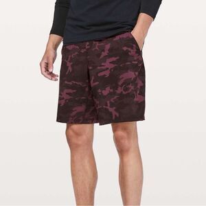 Lululemon Men’s Pace Breaker Short 9” Lined Incognito Camo Red Multi Size S